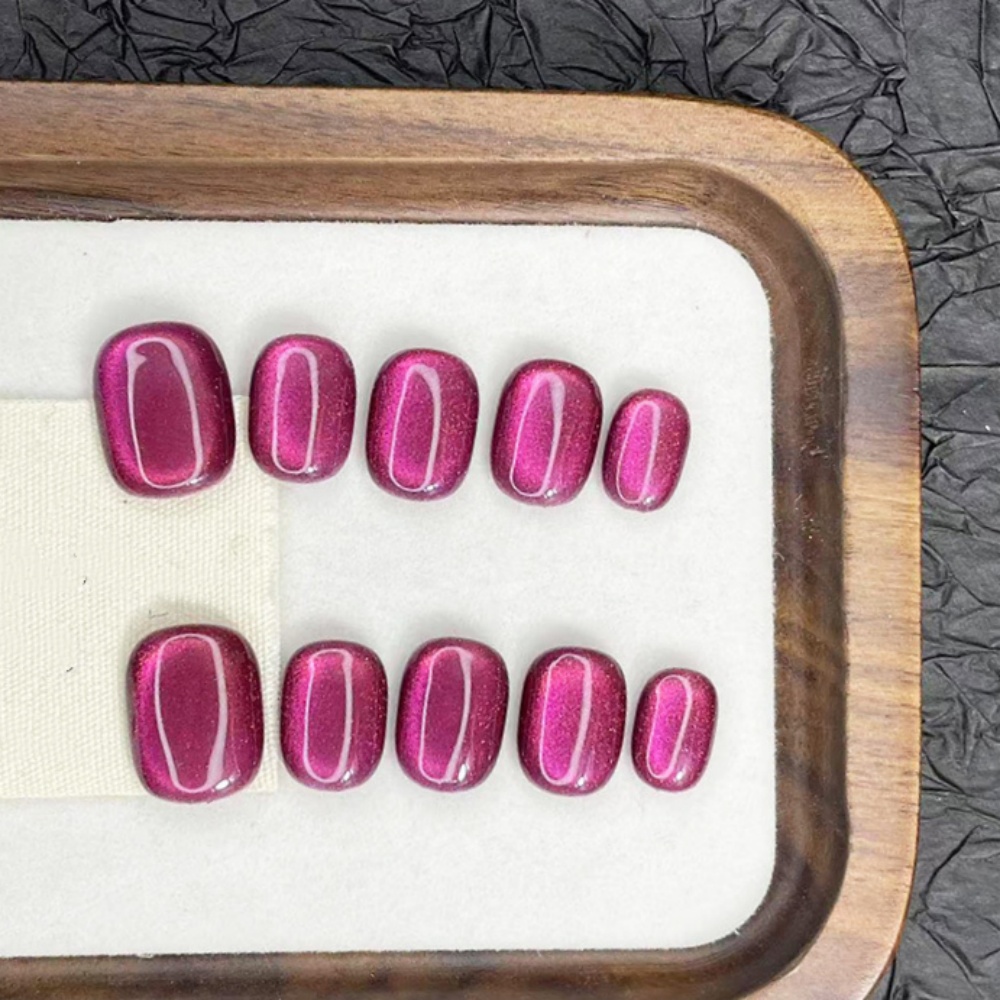 Nail Art Emerald - 10 Buah Set Kuku Tekan Buatan