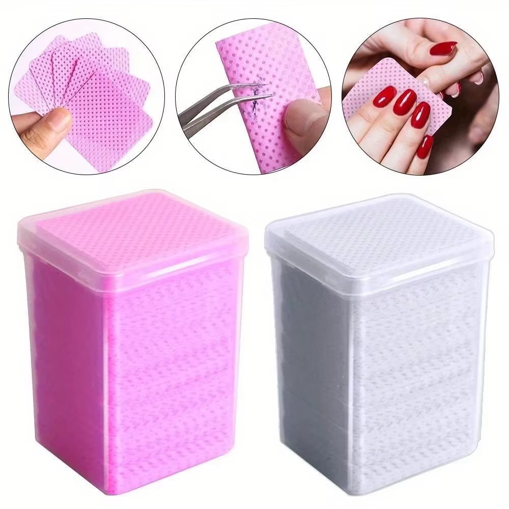 Nail Art Remover - 200Pcs Tisu Penghapus Cat Kuku Bebas