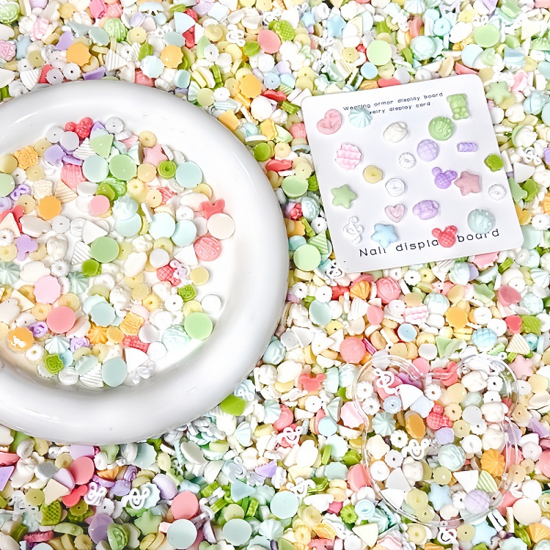 Nail Art Emerald - 50Pcs Mainan Makanan Miniatur Campuran Kue