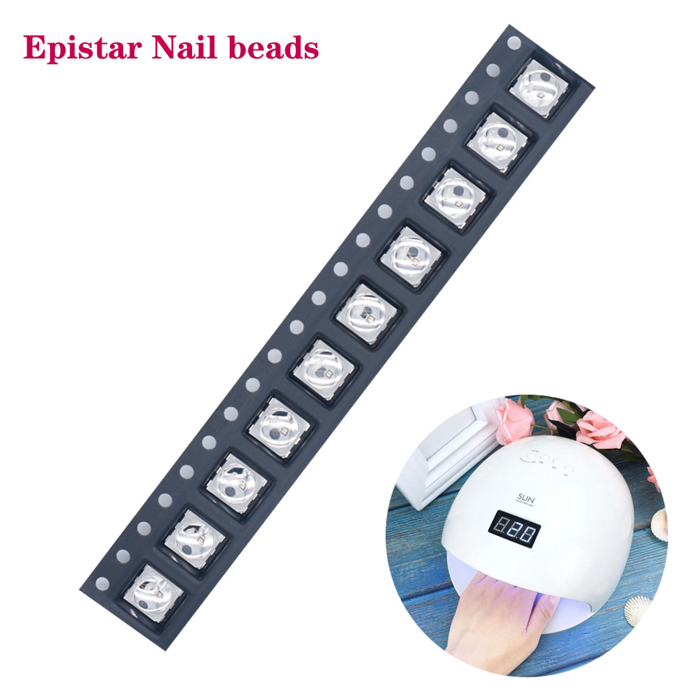 Uv Led Lamp Nail - EpistarA 10pcs Satu Paket Lampu LED