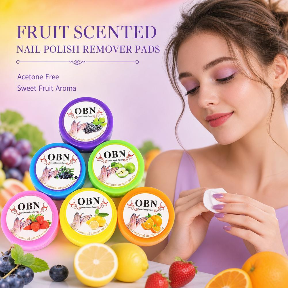 Nail Art Remover - Kain Pembersih Cat Kuku Aroma Bunga,