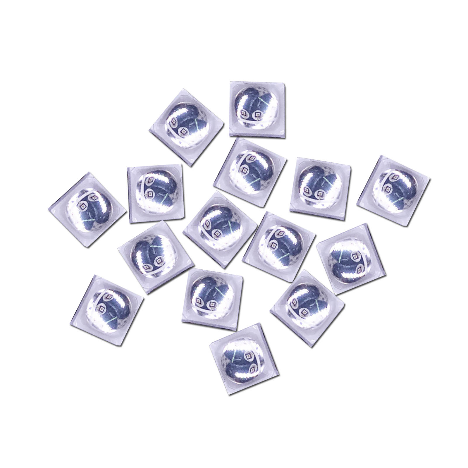 Uv Led Lamp Nail - 50pcs 2W Epistar 365nm+405nm Tiga Kristal
