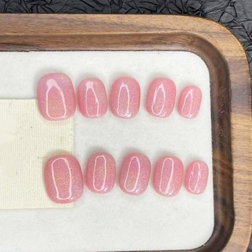 10 Buah Set Kuku Tekan Buatan  - Nail Art Emerald ulasan dan harga