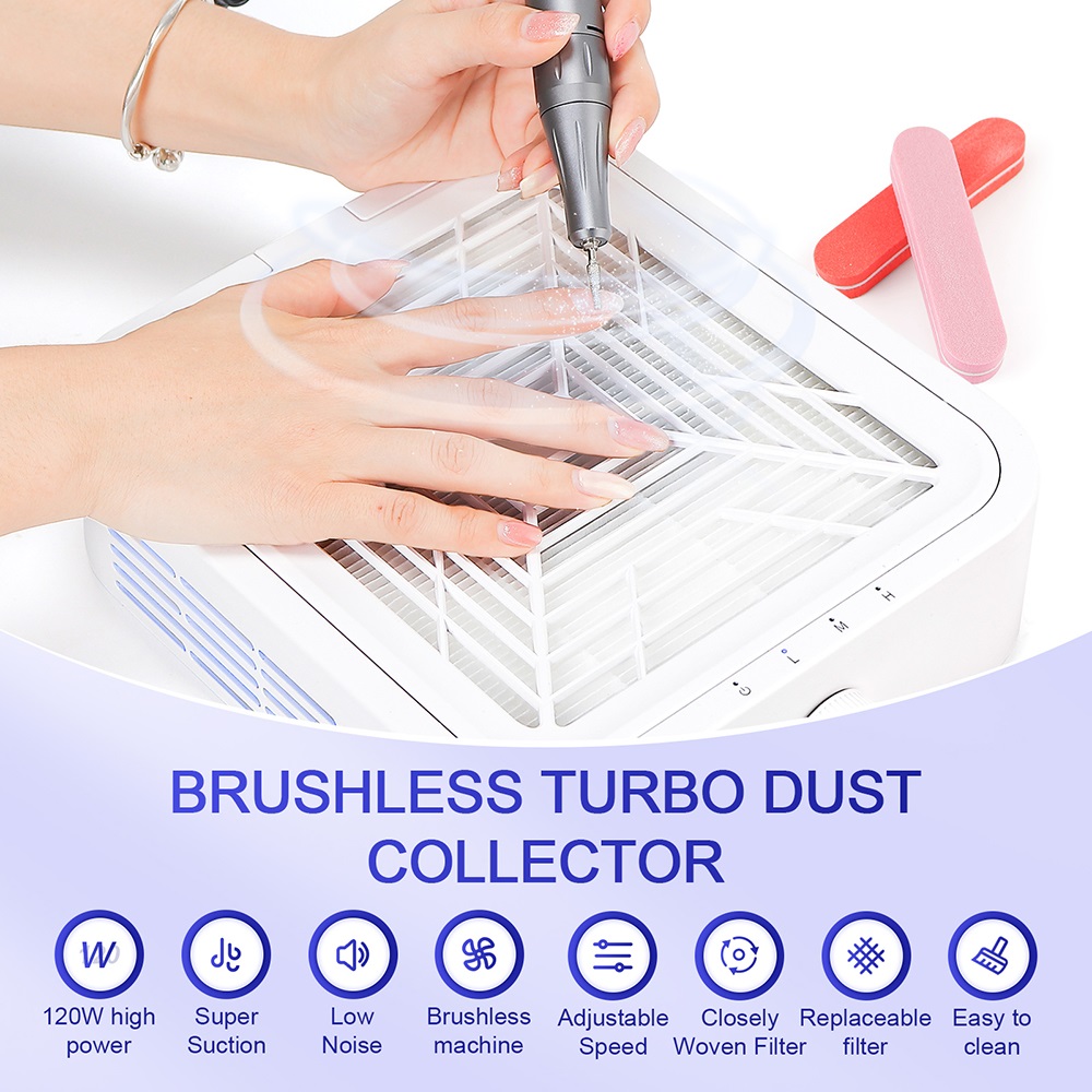 Kolektor Debu Kuku Kuat 120W P - Nail Art Kaki ulasan dan harga