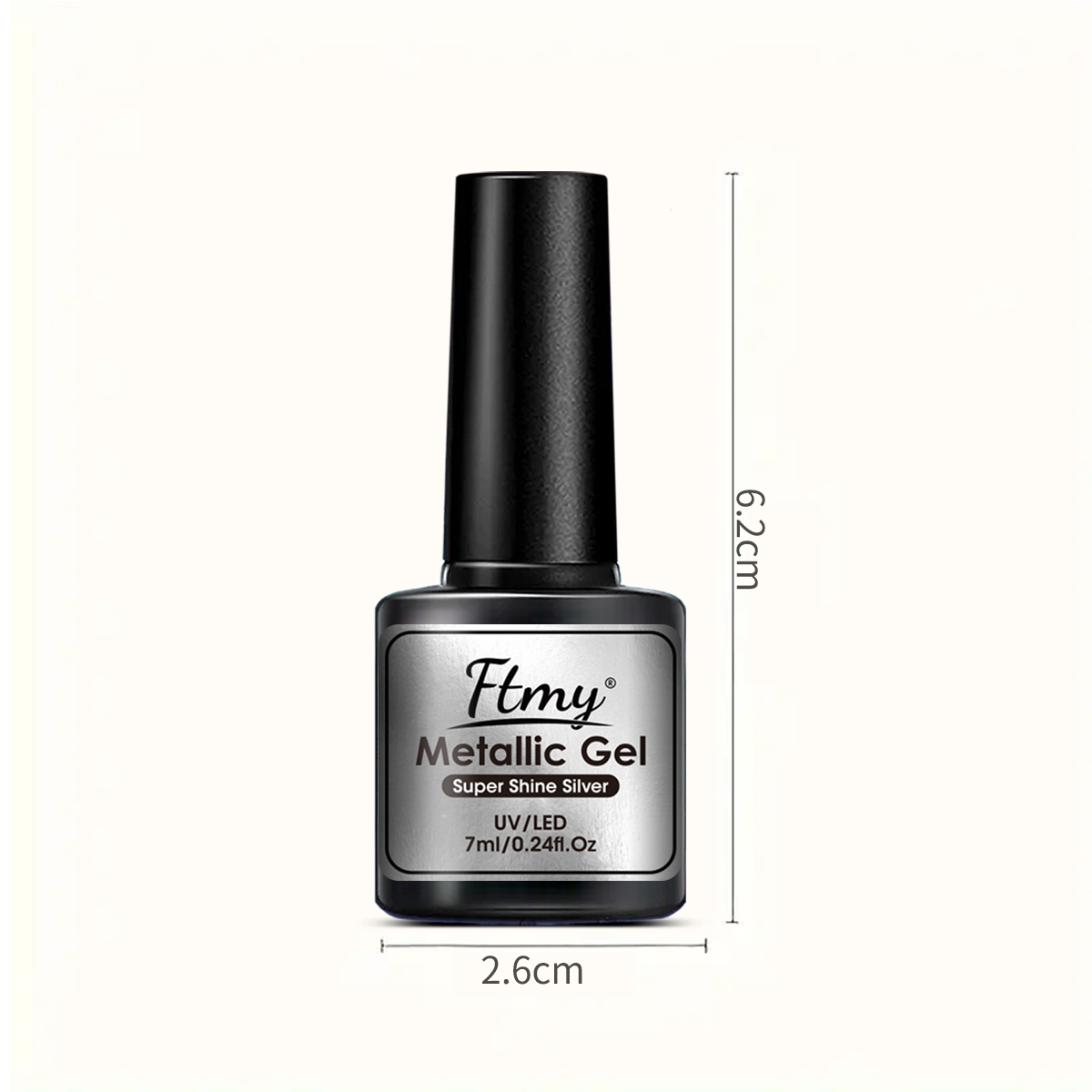 7ml Gel Seni Kuku Metalik Pera - Nail Art Oval ulasan dan harga