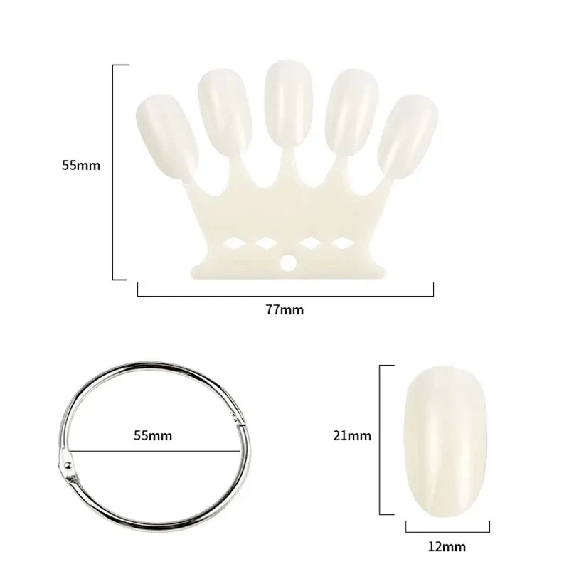50pcs/pak Kartu Warna Oval Ben - Nail Art Oval ulasan dan harga