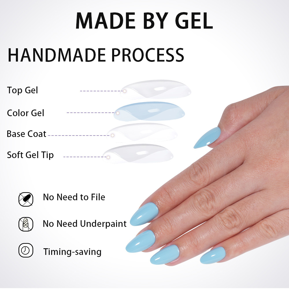 VITAGWX 32 Buah Kuku Palsu Uju - Nail Art Emerald ulasan dan harga