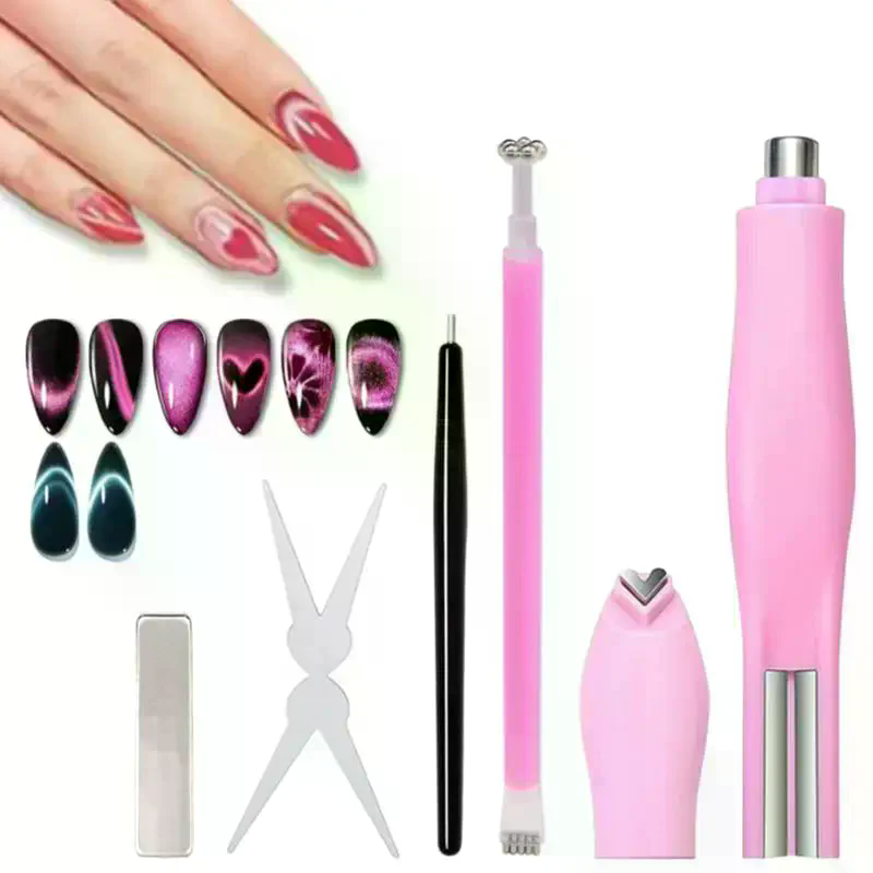 5Pcs Set Alat Seni Kuku Magnet - Nail Art French ulasan dan harga