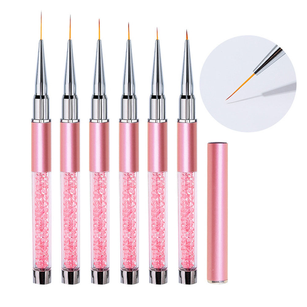 6pcs/Set Pena Lukis Garis Kuku - Nail Art Kaki ulasan dan harga