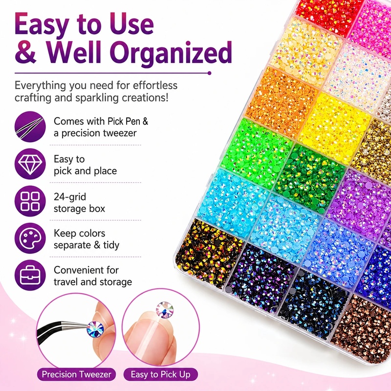 10000Pcs Resin Flatback Rhines - Nail Art Emerald ulasan dan harga