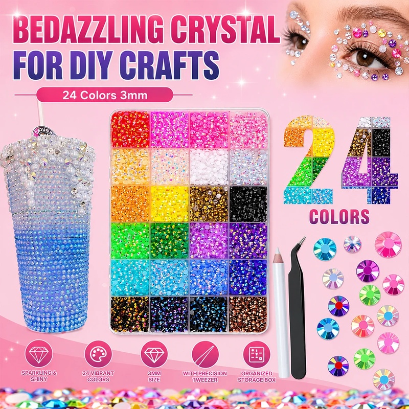 10000Pcs Resin Flatback Rhines - Nail Art Emerald ulasan dan harga