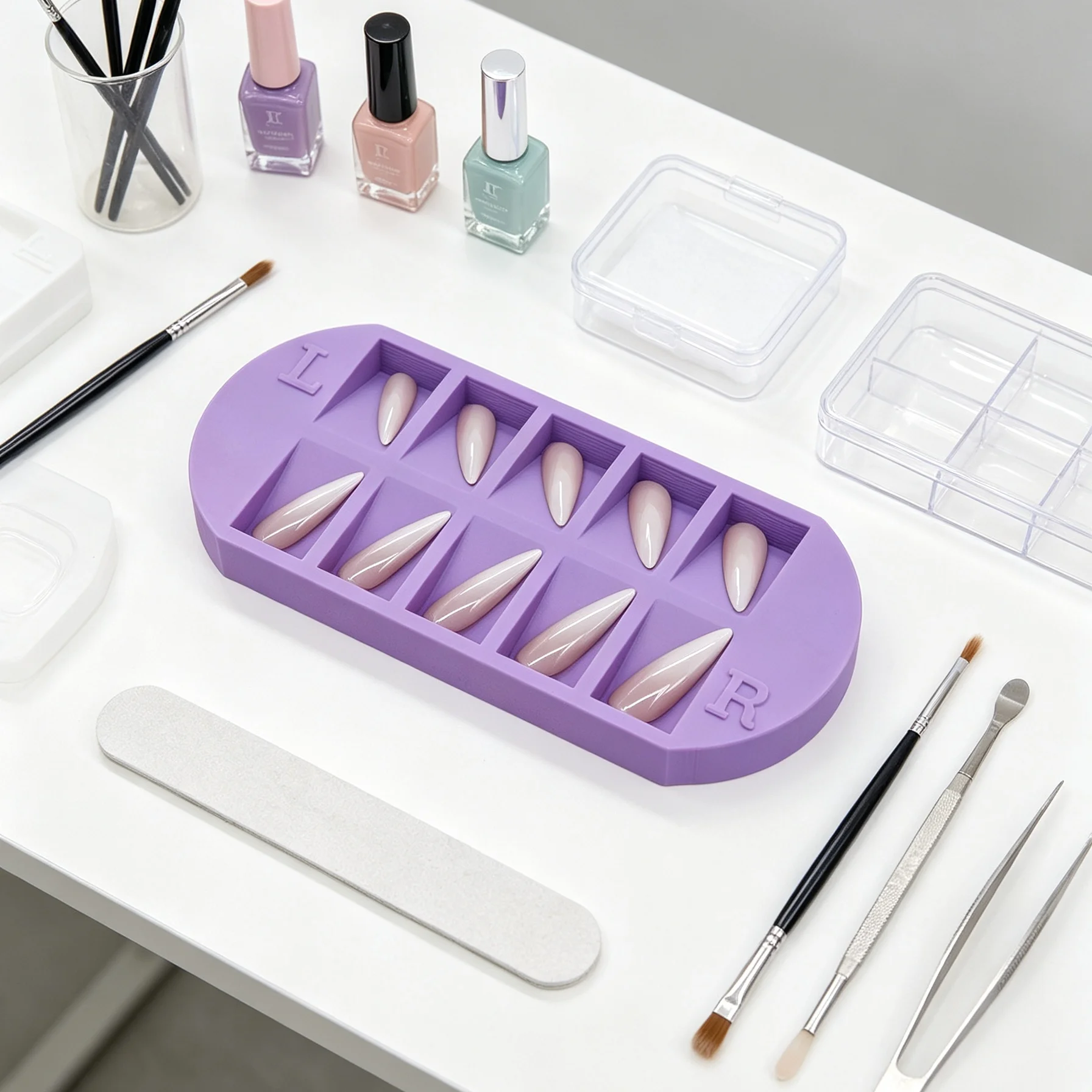 Baki Penyimpanan Tip Kuku 8-Gr - Nail Art Kaki ulasan dan harga