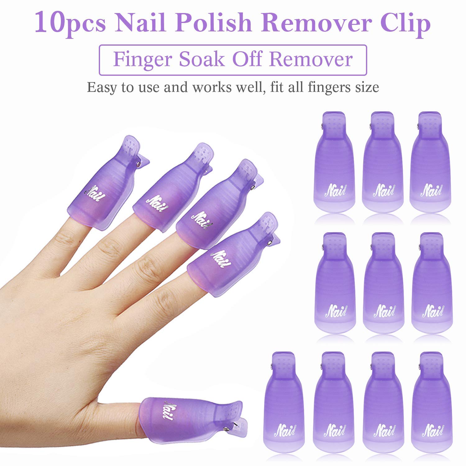 10Pcs Penjepit Plastik untuk M - Nail Art Remover ulasan dan harga