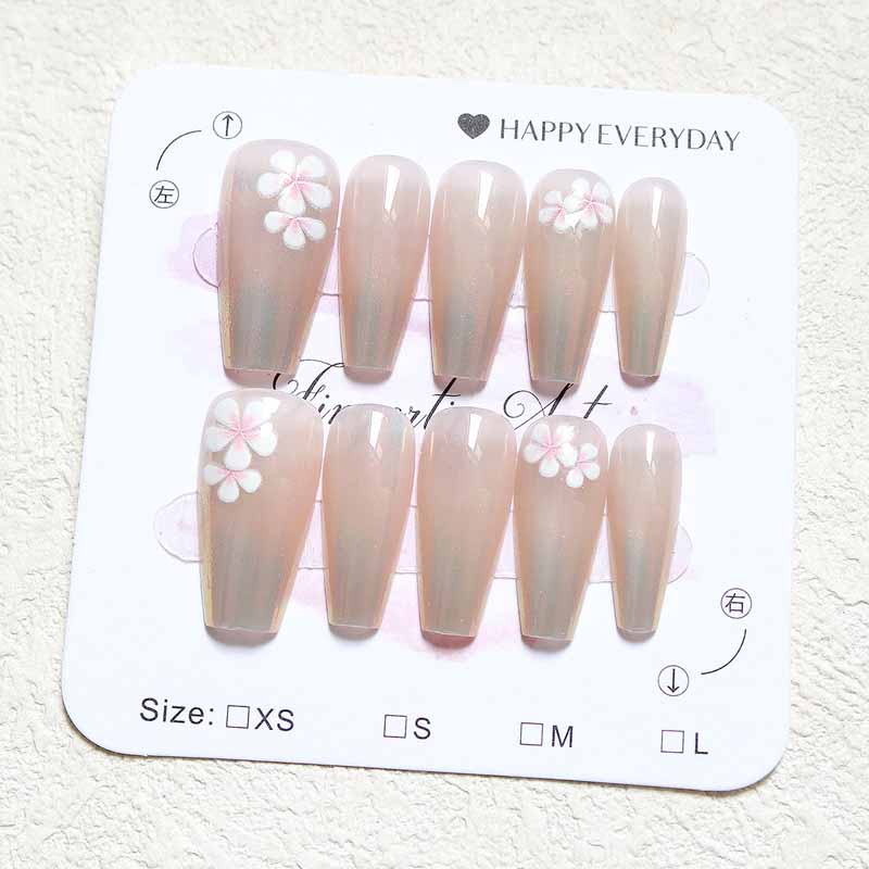 10 Buah Kelopak Relief 3D Kual - Nail Art French ulasan dan harga