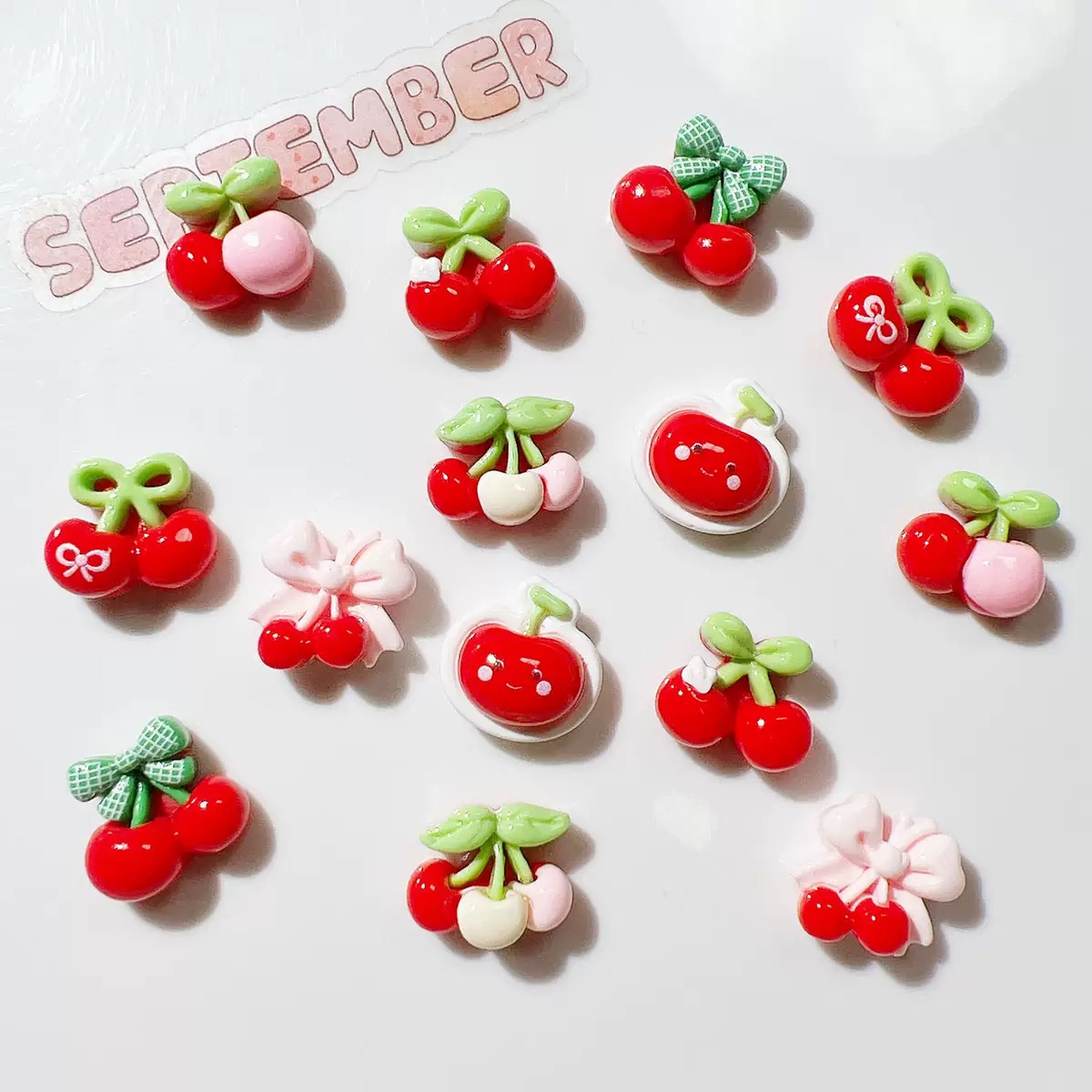 20 Buah Kartun Mini Lucu denga - Nail Art Emerald ulasan dan harga