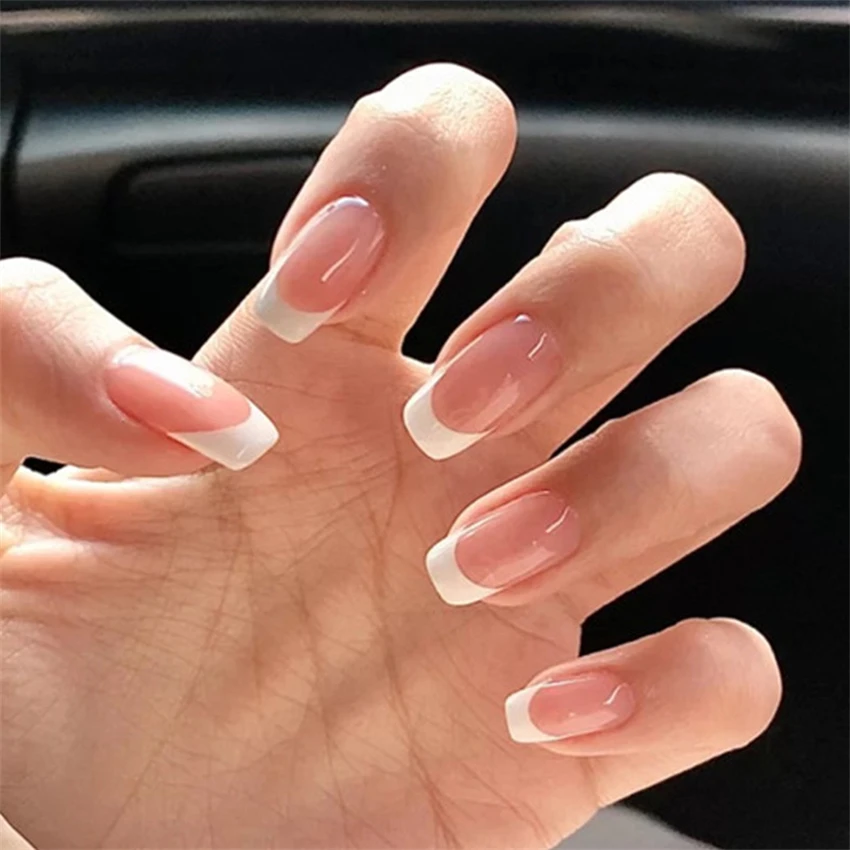 24 buah/set kuku pendek minima - Nail Art French ulasan dan harga