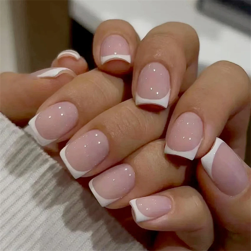 24 buah/set kuku pendek minima - Nail Art French ulasan dan harga