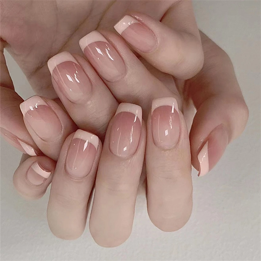 24 buah/set kuku pendek minima - Nail Art French ulasan dan harga