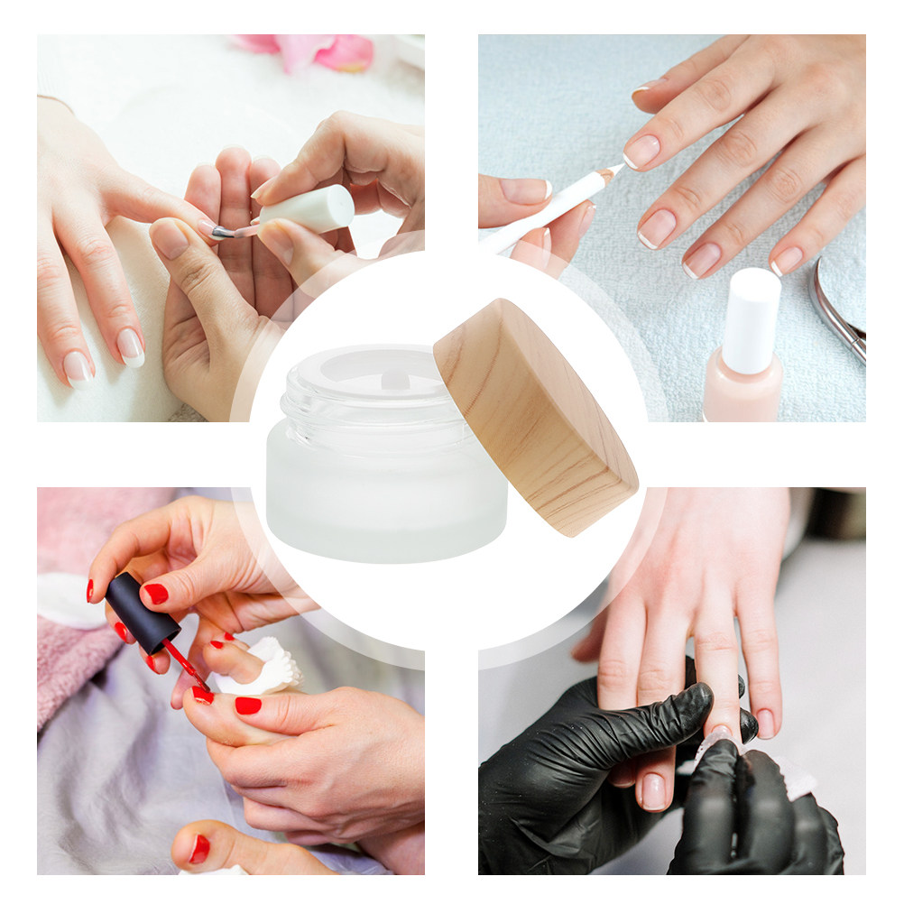 Cangkir Manikur Kaca dengan Al - Nail Art Remover ulasan dan harga