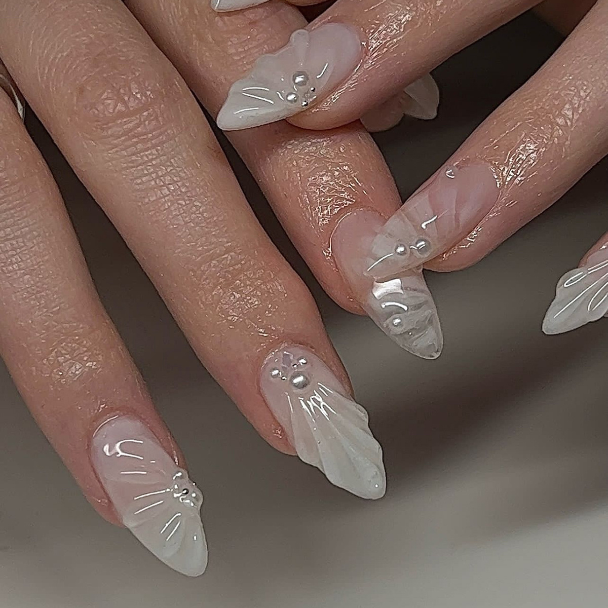 24 Buah Kuku Palsu Perancis Hi - Nail Art Oval ulasan dan harga