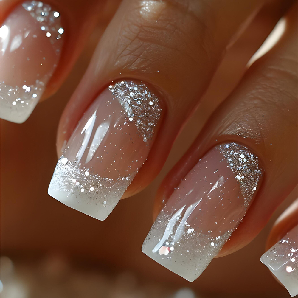 24pcs/set Kuku Palsu Kotak Sed - Nail Art French ulasan dan harga