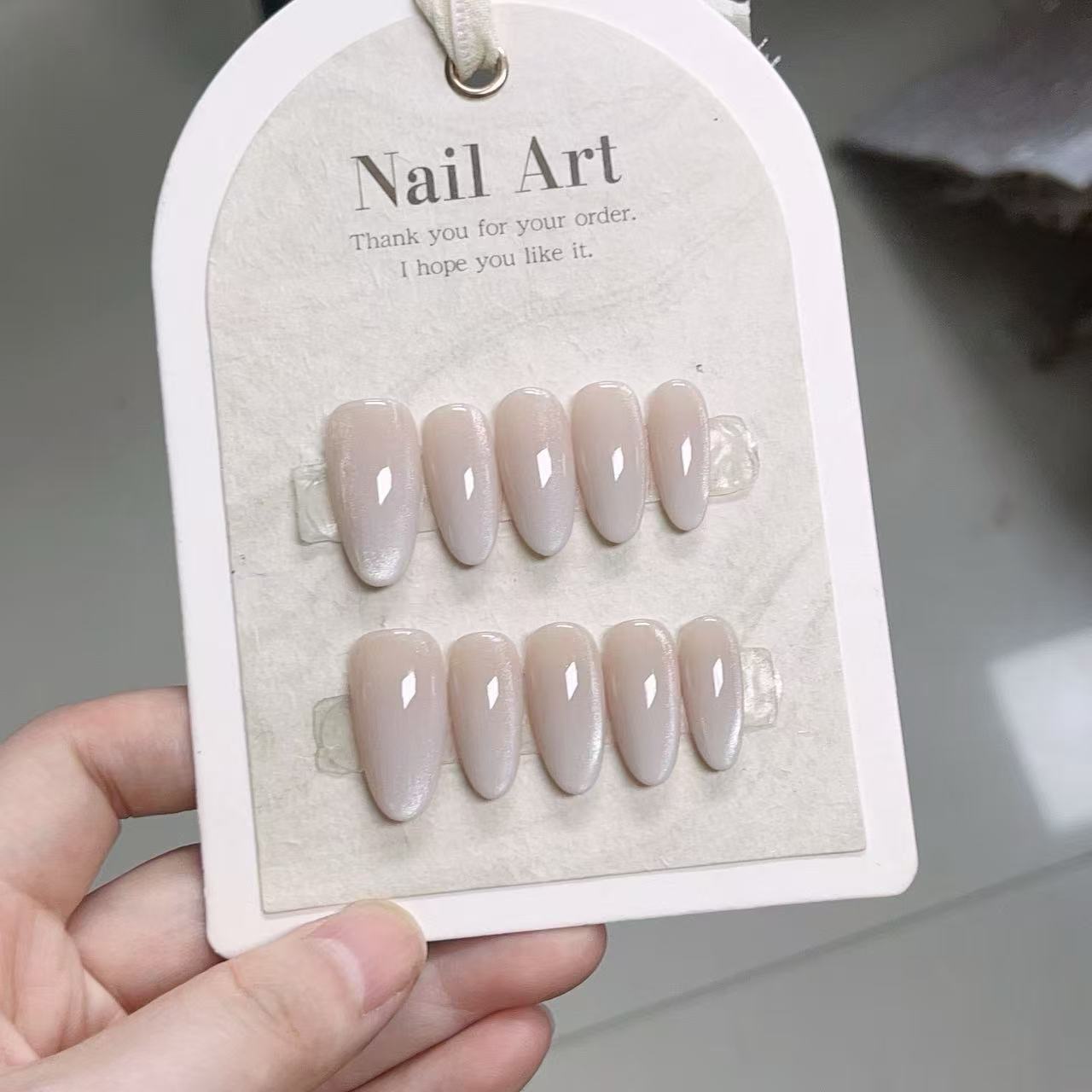 10pcs Kuku Palsu Warna Solid B - Nail Art French ulasan dan harga