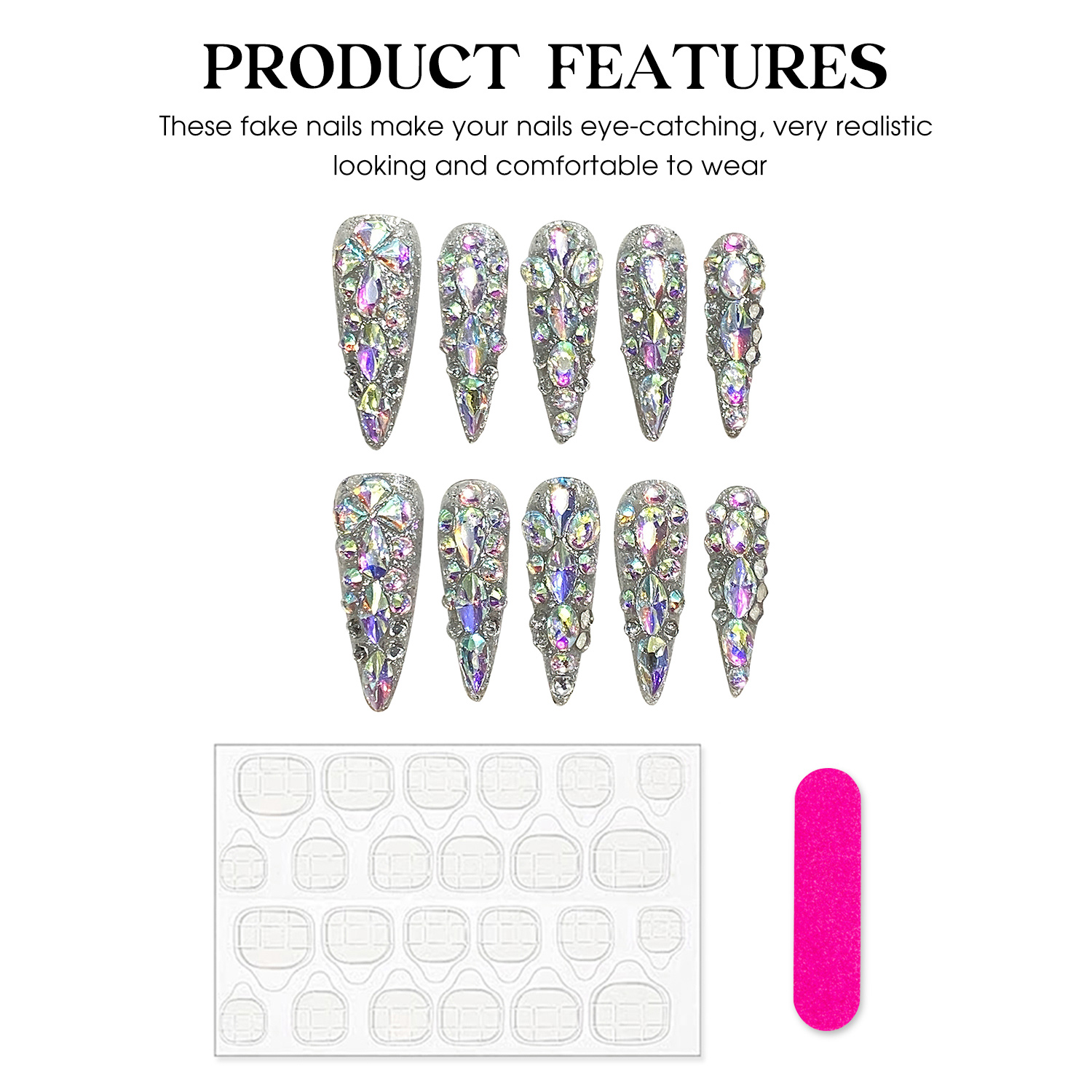 10 buah buatan tangan Tekan pa - Nail Art French ulasan dan harga