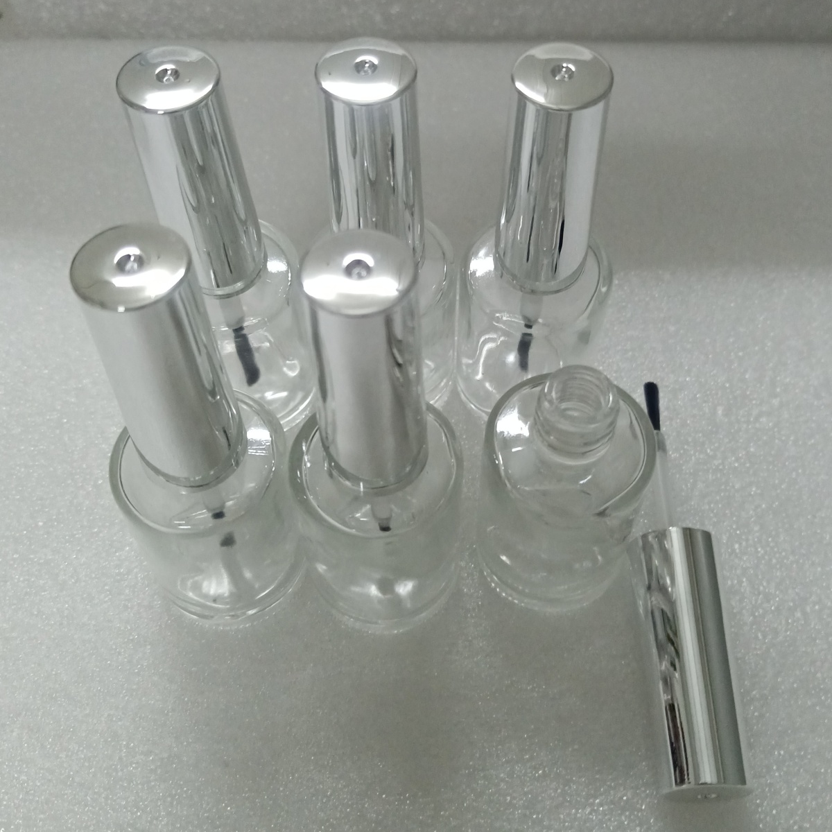13ml 6 Buah Botol Kaca Bening  - Nail Art Kaki ulasan dan harga