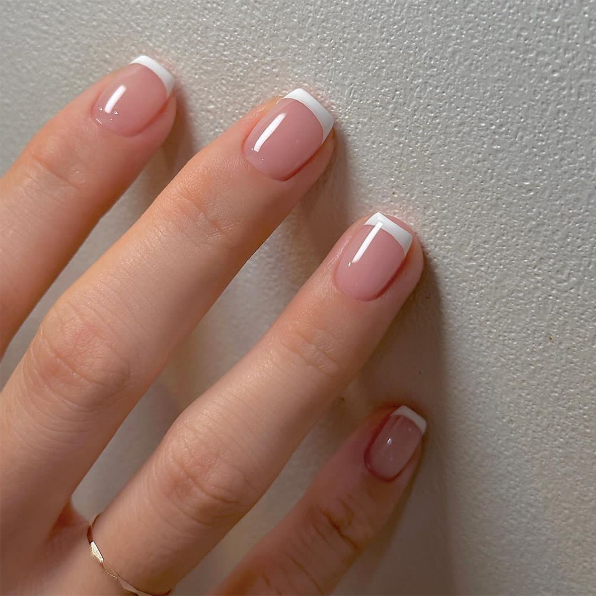 24ps/set Kuku Palsu Pendek unt - Nail Art French ulasan dan harga