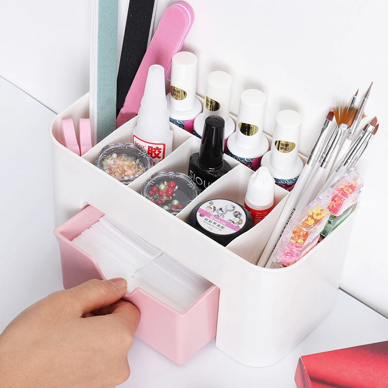 Kotak penyimpan kosmetik, Laci - Nail Art Kaki ulasan dan harga