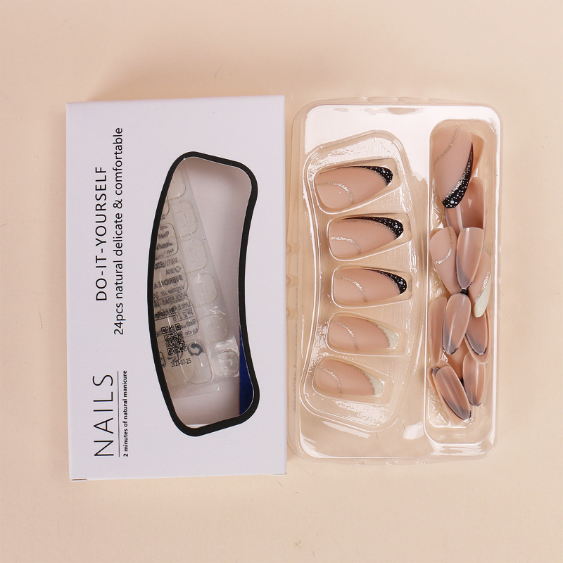 24 buah tempelan seni kuku per - Nail Art French ulasan dan harga