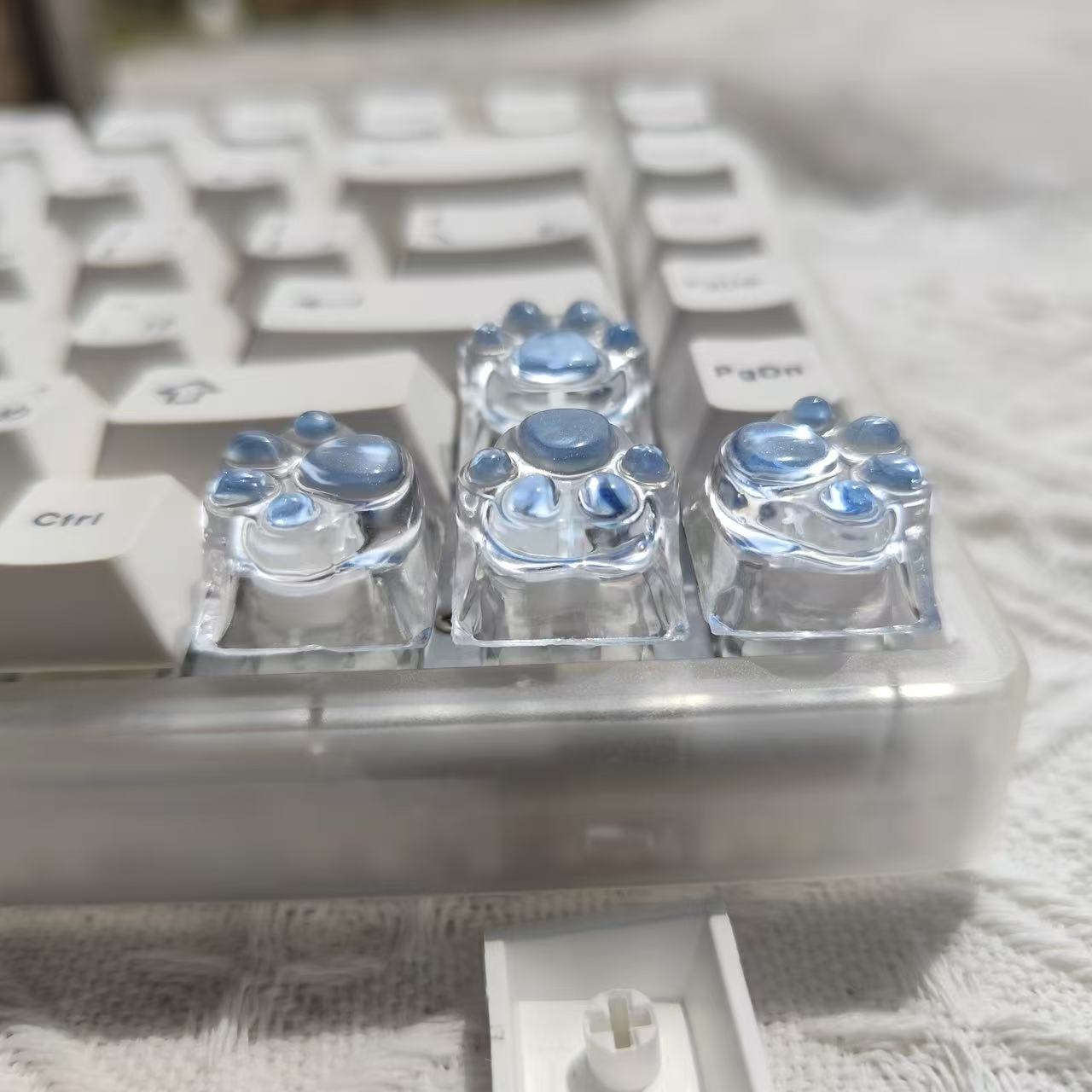 Keycap Cakar Kucing Transparan - Nail Art Emerald ulasan dan harga