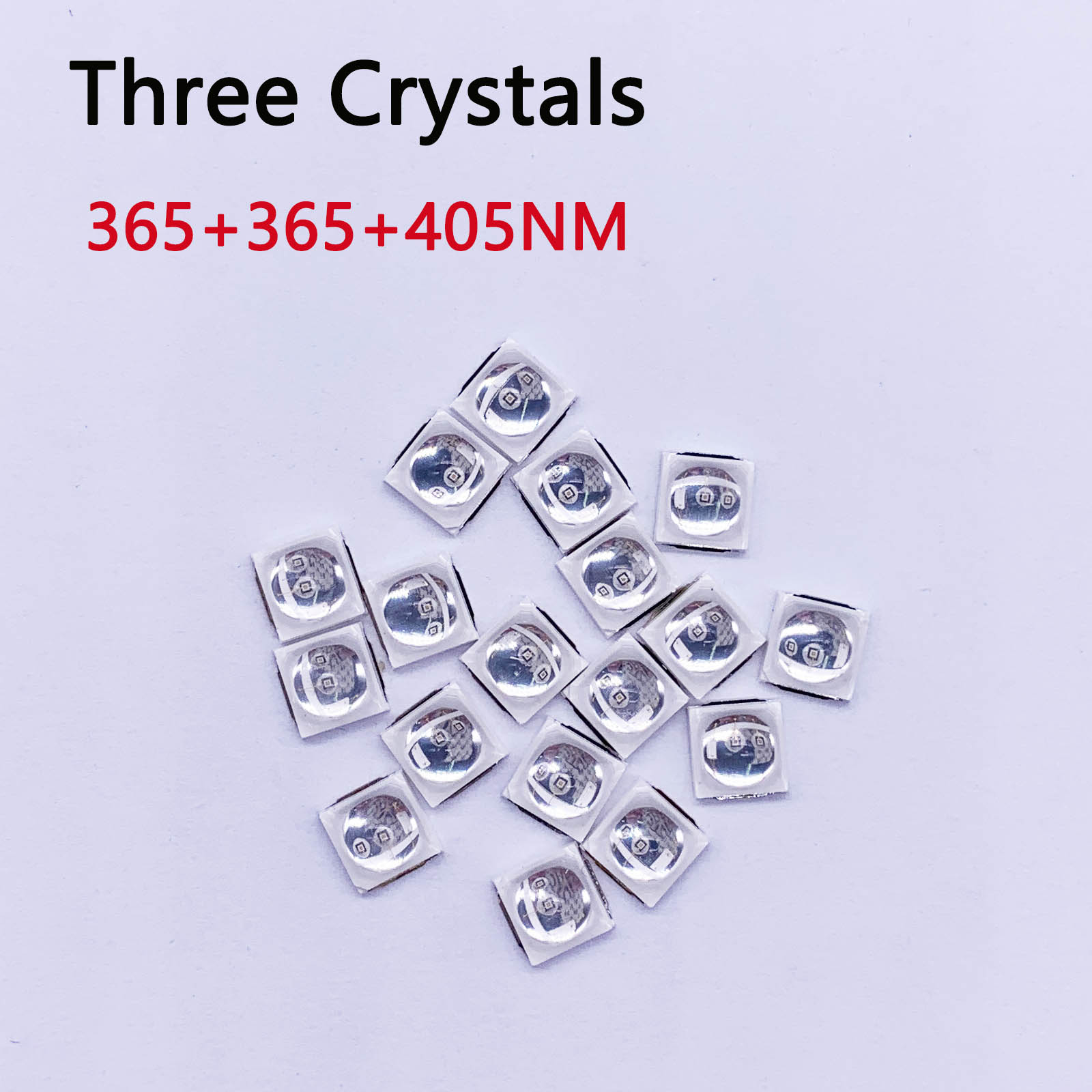 50pcs 2W Epistar 365nm+405nm T - Uv Led Lamp Nail ulasan dan harga