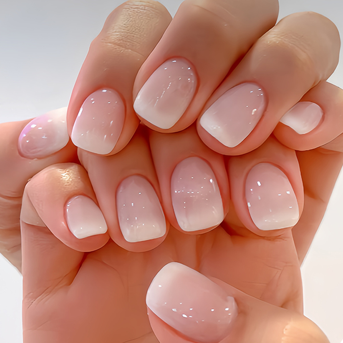 24Pcs Kuku Palsu Ballet Glitte - Nail Art French ulasan dan harga