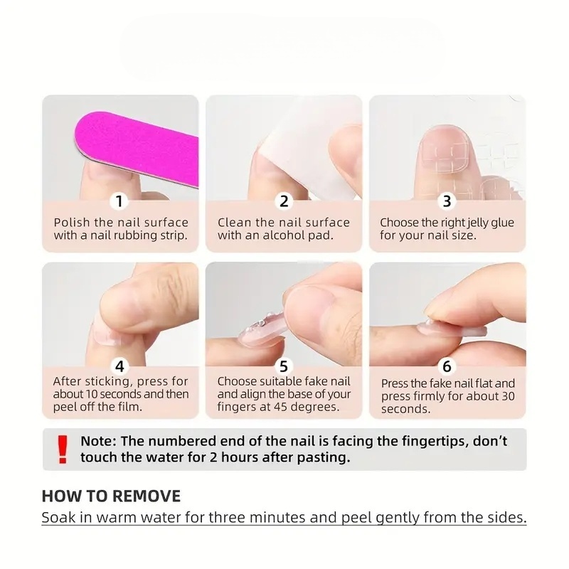 10 Buah Seni Kuku Persegi Pend - Nail Art Emerald ulasan dan harga