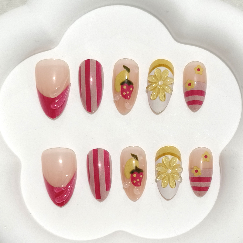 10 Buah Stiker Kuku Prancis Ke - Nail Art French ulasan dan harga