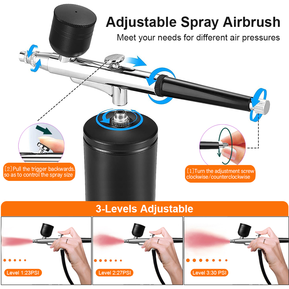 Airbrush kuku, kompresor sikat - Nail Art Kaki ulasan dan harga